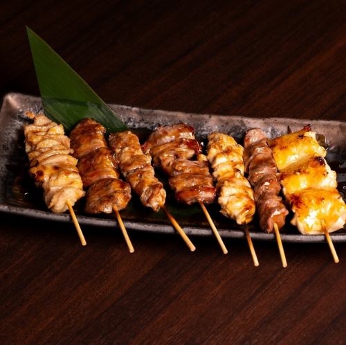 炭火串焼き7種盛り合せ