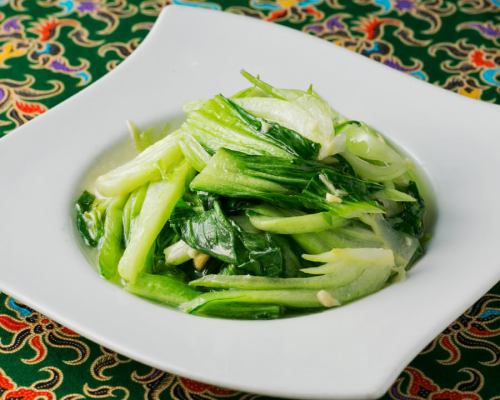 stir-fried green bok choy