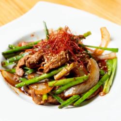 馬肉のプルコギ炒め