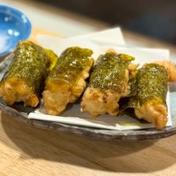 梅水晶/コーンバター/コーンのかき揚げ/揚げ出し豆腐