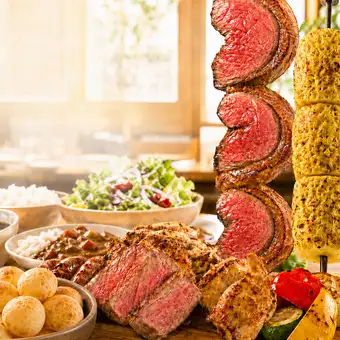 ★ランチNo.1人気★15種シュラスコ食べ放題コース｜3,630円（120分）