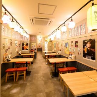 広々とした店内で、ごゆっくりお食事をお楽しみください!単品飲み放題もあり!少人数でもお1人様でもご利用いただけます!