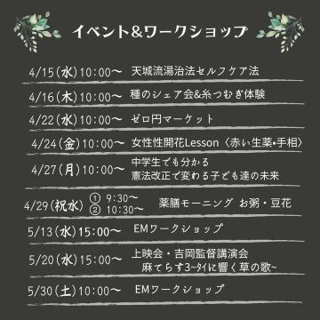 ワークショップ&イベ