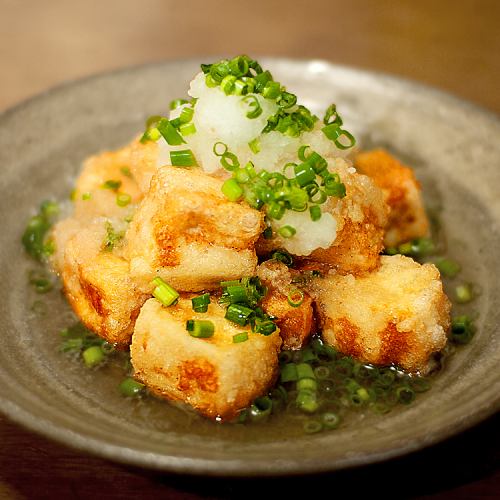 茄子と豆腐の揚げ出し