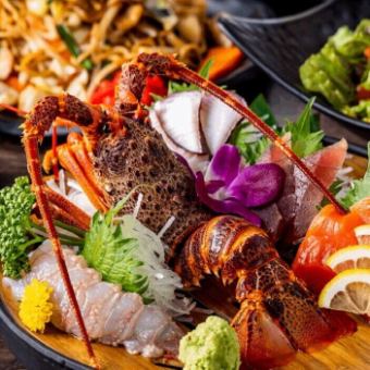 【2H飲放付】絶品！特選伊勢エビとズワイガニの海鮮鍋『瑞華（ずいか）コース』7,500円⇒7,000円