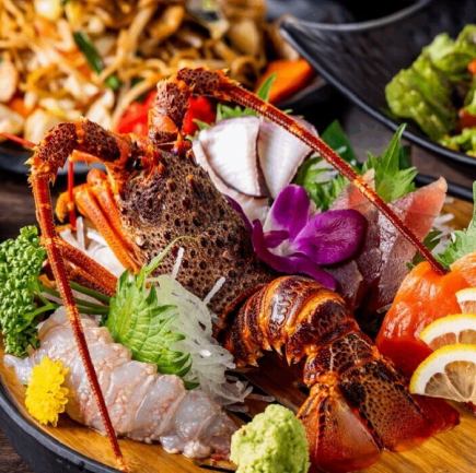 【2H飲放付】絶品！特選伊勢エビとズワイガニの海鮮鍋『瑞華（ずいか）コース』7,500円⇒7,000円