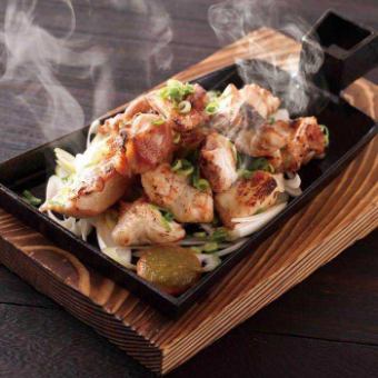 上州地鶏の鉄板焼き