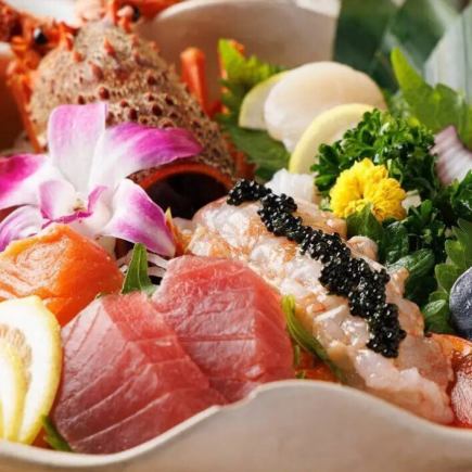 【2時間飲み放題付】三重県直送の伊勢エビを堪能◎『味彩（あじさい）コース』5,500円⇒5,000円