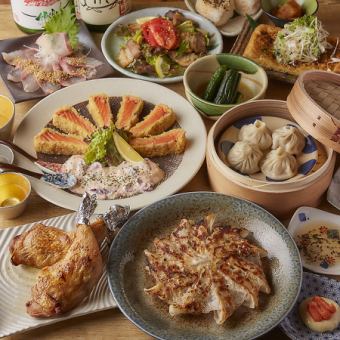 一本焼き×名物×逸品♪酔いどれ超越コース！日～木曜日≪3時間飲み放題≫10品5,000円