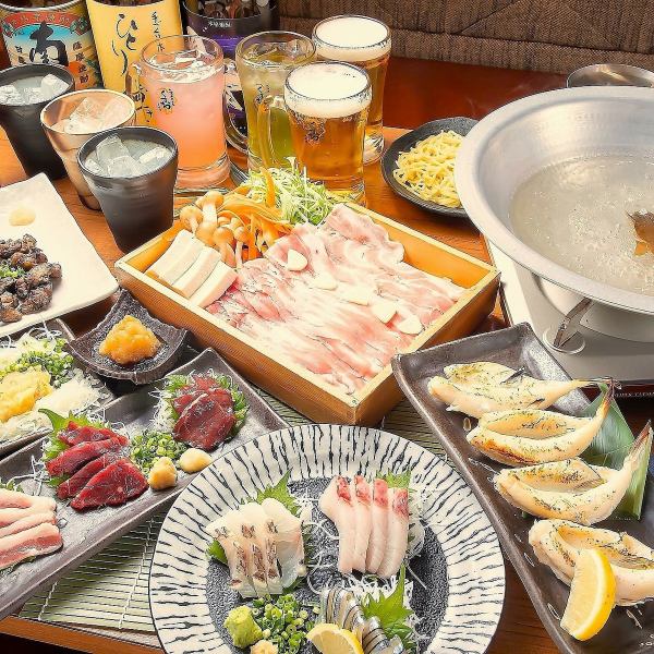九州や季節毎の一番美味しい食材で3名様から50名様などの大小宴会コースをご用意致しました