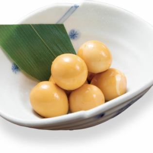 ウズラの柚子胡椒漬け