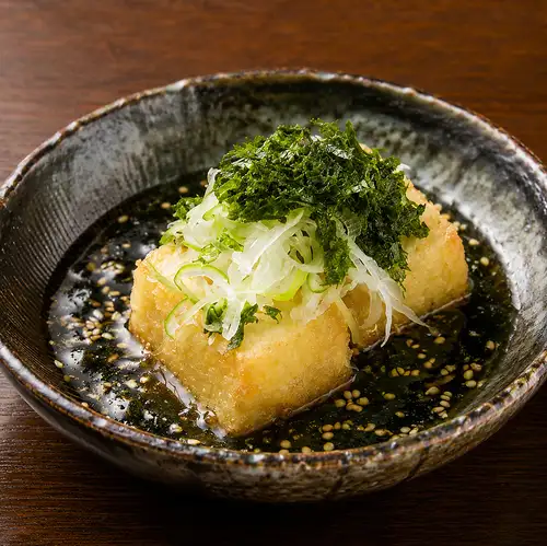 あおさの揚げ出し豆腐