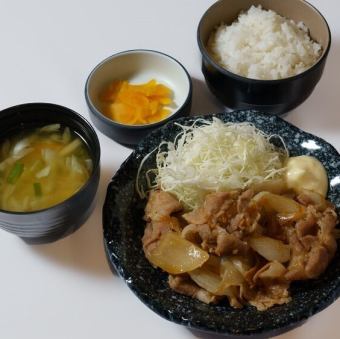 生姜焼き焼き定食