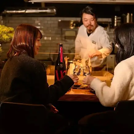 【平日・ネット予約限定】炭火の香りと臨場感を満喫!特等席カウンター予約
