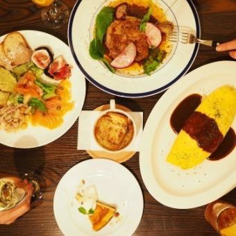 [No. 1 in popularity] Girls' party dinner course 4,200 yen with 5 dishes and 120 minutes of all-you-can-drink