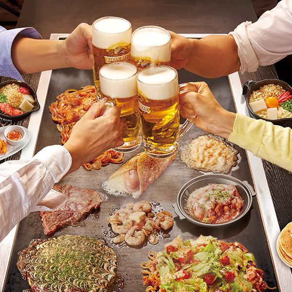 【宴会人気◎】道とん堀をたべつくそう！120分食べ放題★全114品が食べられるお大人気コース！