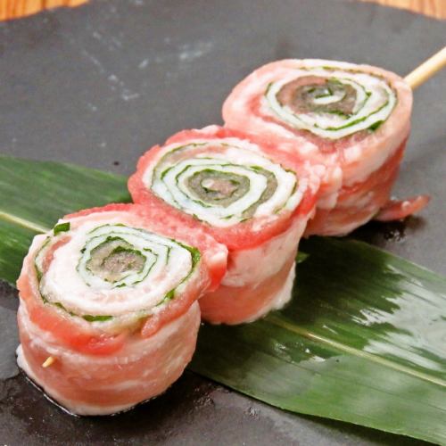 Shiso pork rose roll