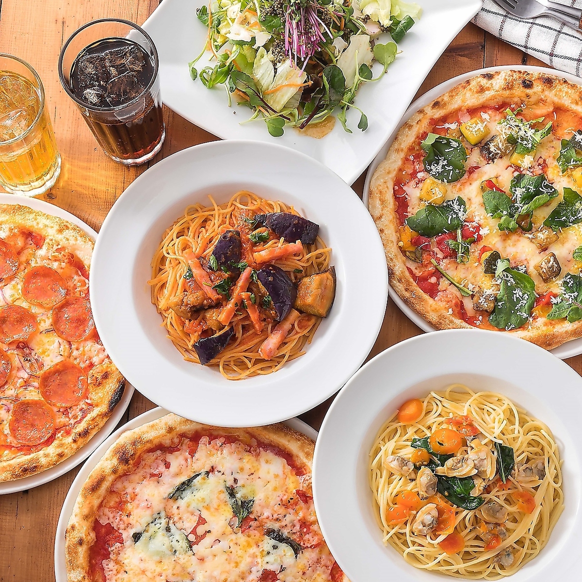 2時間食べ放題 スタンダードコース ドリンクバー付 全32種類 20円 税込 ラパウザ La Pausa 新宿伊勢丹前店