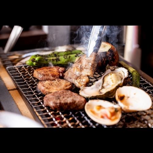 炭火焼きが自慢のお店