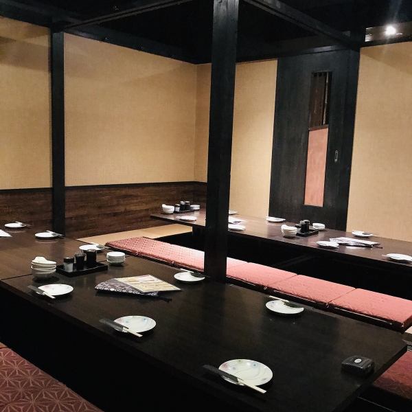 There are various private rooms for small groups to large groups.Furthermore, by connecting private rooms, it is possible to charter up to 100 people ◎ Recommended for various scenes such as social gatherings, alumni associations, welcome parties and farewell parties.