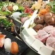 ★招待客户的理想之选★ 2小时畅饮+10道菜【雅式套餐含火锅】6600日元 ★所有包间均位于新大阪