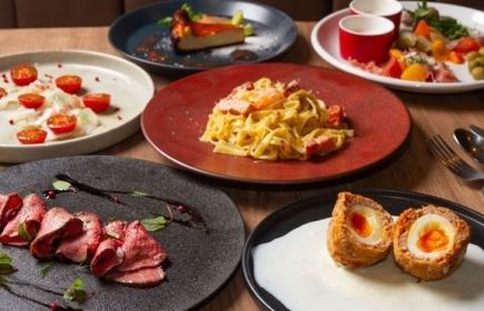 Standard course: Seasonal fish carpaccio, Wagyu roast beef, and more ★ 6 dishes total 4,500 yen (tax included)