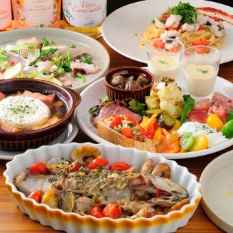 120 minutes all-you-can-drink included "Premium Course" Luxury plan ◎ Popular shrimp kadaif and more ★ 7 dishes total 7,700 yen (tax included)