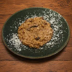 Porcini mushroom cheese risotto
