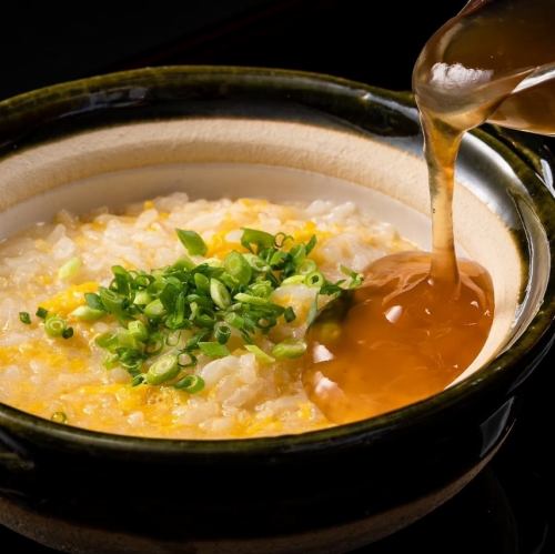 Rice porridge where you can taste "dashi"