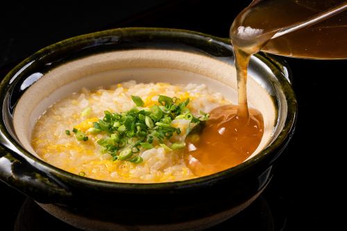 Simmering Ankake Rice Porridge