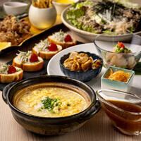 《名古屋コーチンづくしコース》隠れ人気No1の親子丼や手羽先揚げ香味焼きなど7品