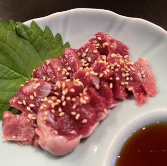 レバ刺し、ズリ刺し(有る時のみ)