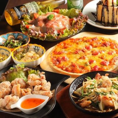 【充実のラインナップ♪】《通常コース》ご宴会にもピッタリの２時間飲み放題付き☆4000円(税込)