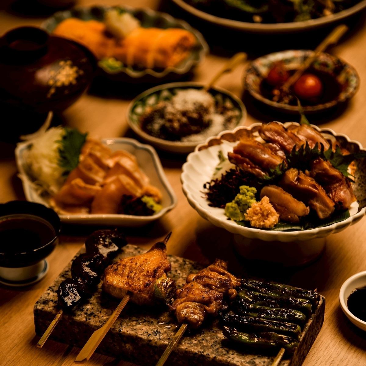 接待や会食、食事会はコース料理をおすすめしています。