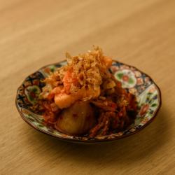 Long potato kimchi