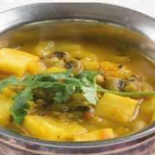 Potato and bamboo shoot curry