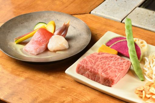 【ぼたんコース】選べるメインのお肉と彩り豊かな料理に舌鼓♪全9品