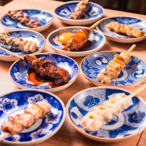 鳥の市推廣★炭火烤雞肉串★每日新鮮切片!