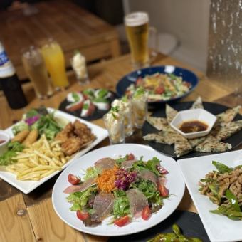 不含飲料【含食物、正餐、甜點的 7 道菜主廚搭配套餐】每人 3,000 日圓（含稅）