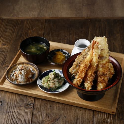 駅直結!贅沢天ぷらランチ