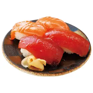 鮭魚（2塊）和鮪魚（2塊）什錦