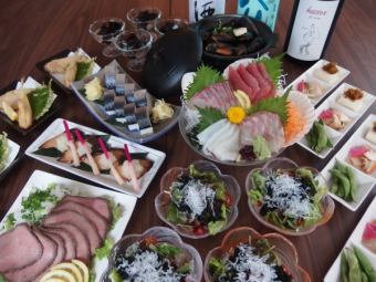 【ご宴会】3月～豪華壱乃助宴会☆【半銘々盛】6500円コース　※クーポン利用で10％オフ