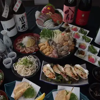 【暢飲宴】十一月~☆豪華一之助宴☆ 套餐6500日元 *憑列印優惠券可享九折優惠