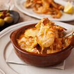 Snow crab and shrimp bisque macaroni gratin