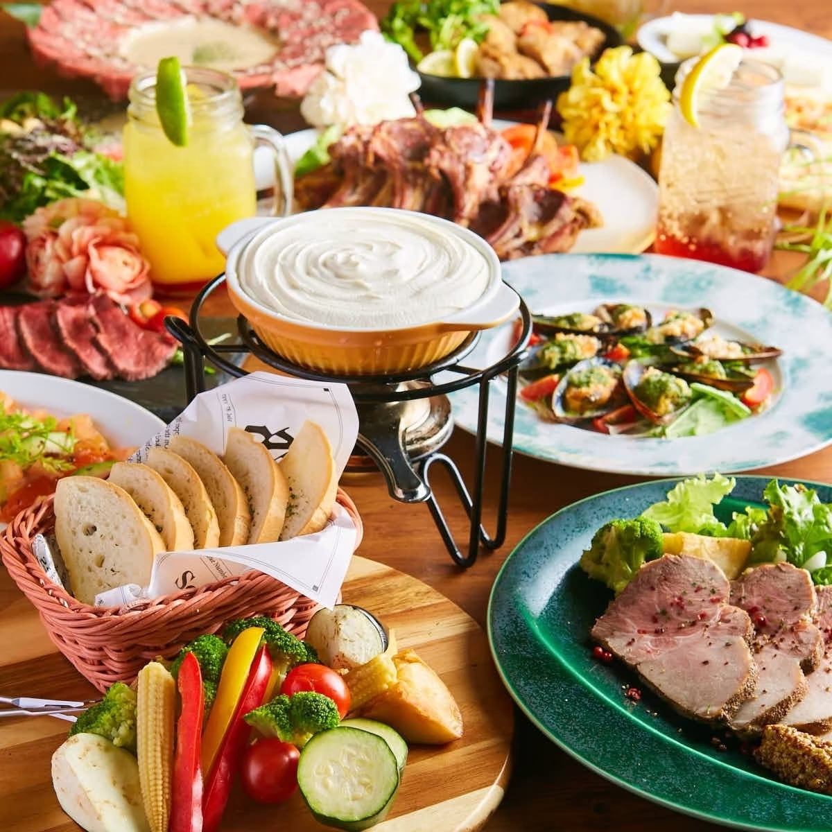 A shop where you can enjoy cheese and Italian food ♪ All-you-can-drink for 120 minutes is 1,000 yen!