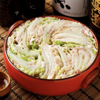 5/6まで【mikawaコース】2ｈ飲み放題付8品4000円！白菜たっぷりミルフィーユ鍋・炙り合鴨など