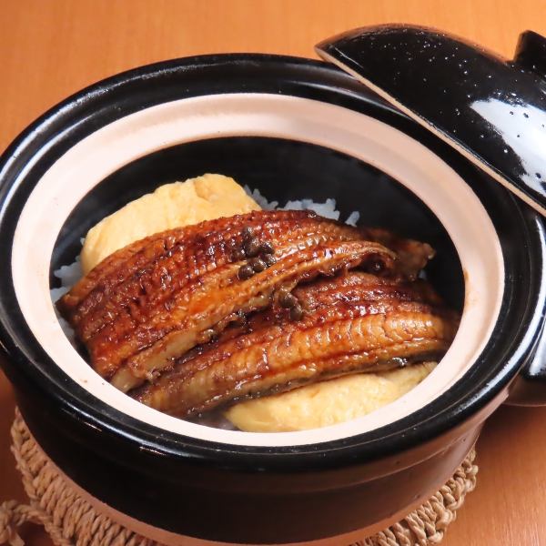 ひろまるスペシャル　鰻蒲焼きと厚焼玉子の土鍋飯 一合