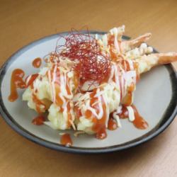 大きい海老チリマヨ