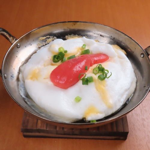 明太子のせ玉子ふわふわ焼き