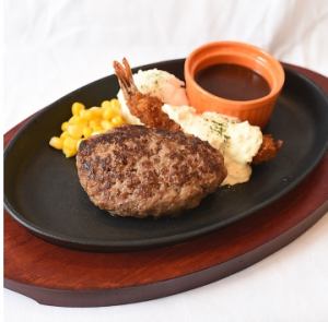 ハンバーグ＆えびフライ